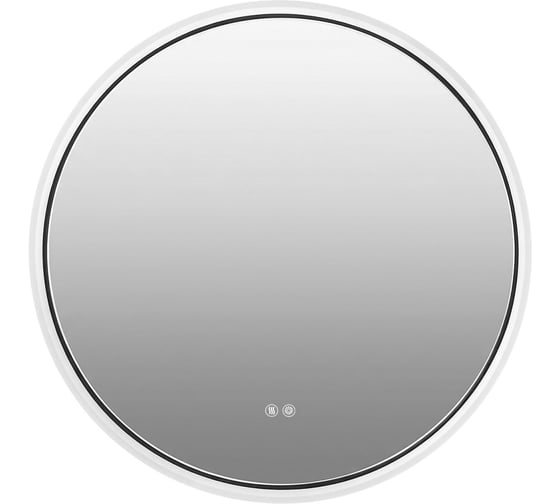Зеркало круглое Azario Ольга 700х70 c LED диммером, подогревом, сенсорный выключатель, матовый черный 2700k-4000k-6500k (23Вт) АZ-LED013425 00104490