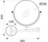 Зеркало косметическое FIXSEN HOTEL D20 FX- черное 31021-2B 3