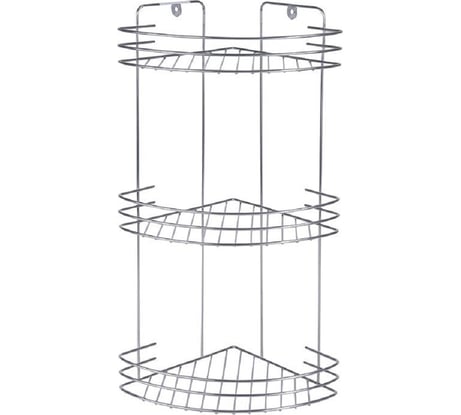 Полка для ванной Rosenberg 3-х ярусная, угловая RUS-385043-3