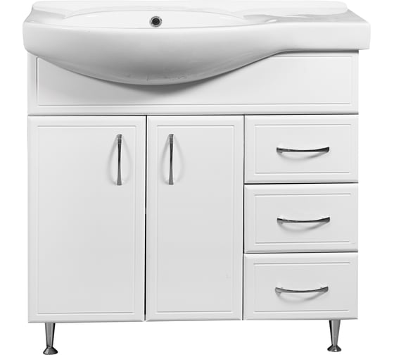 Тумба Stella Polar Концепт 80, 3 ящ., Коралл 83, правая SP-00000130