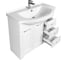 Тумба Polar Кармела 90, Люкс белое серебро, Эльбрус 90 Stella SP-00002029 5