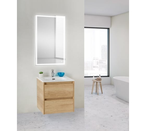 Подвесная база под раковину BelBagno KRAFT Rovere Nebrasca Nature 39-500/390-2C-SO-RNN