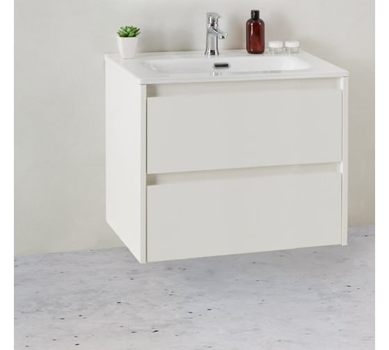 Подвесная база под раковину BelBagno KRAFT Bianco Opaco 39-600/390-2C-SO-BO