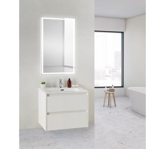 Подвесная база под раковину BelBagno KRAFT Bianco Opaco 39-600/390-2C-SO-BO