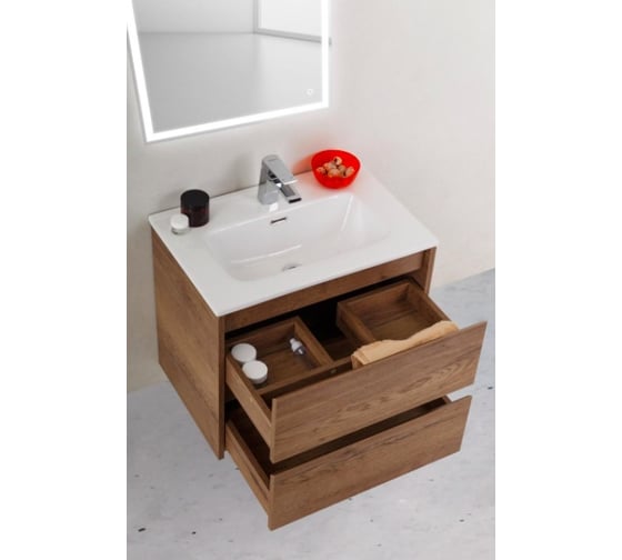 Подвесная база под раковину BelBagno KRAFT Rovere Tabacco 39-600/390-2C-SO-RT