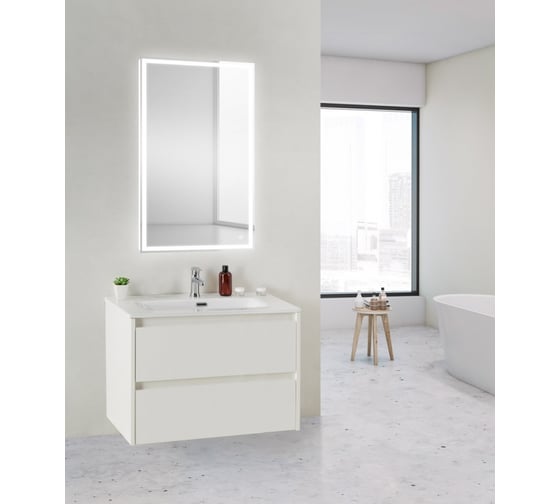 Подвесная база под раковину BelBagno KRAFT Bianco Opaco 39-700/390-2C-SO-BO