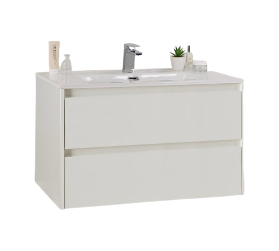 Подвесная база под раковину BelBagno KRAFT Bianco Opaco 39-800/390-2C-SO-BO