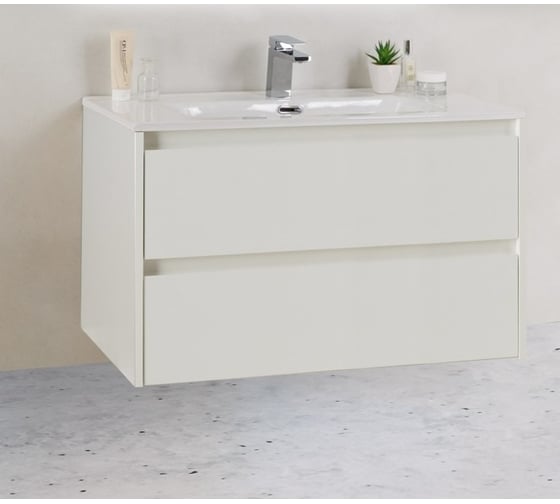Подвесная база под раковину BelBagno KRAFT Bianco Opaco 39-800/390-2C-SO-BO