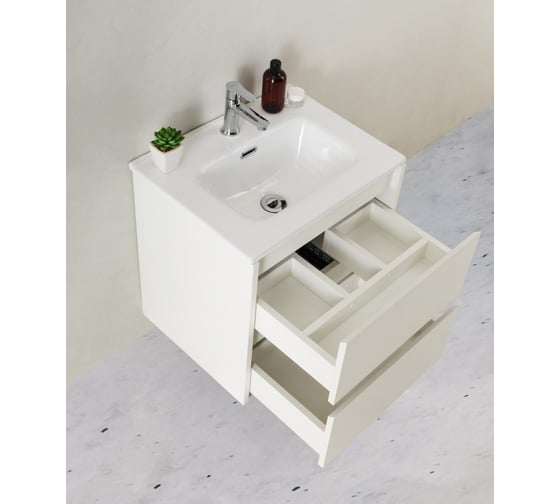 Подвесная база под раковину BelBagno KRAFT Bianco Opaco 39-800/390-2C-SO-BO
