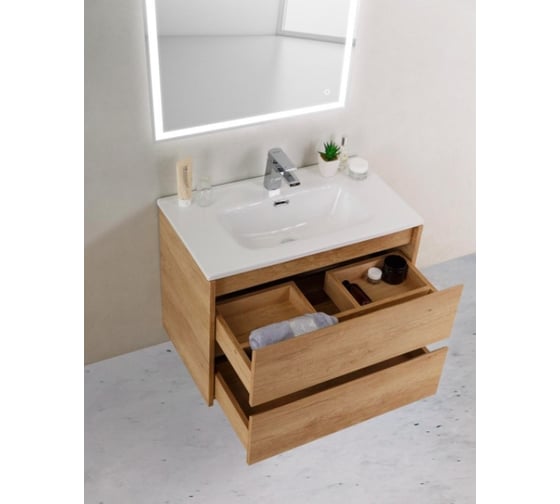Подвесная база под раковину BelBagno KRAFT Rovere Nebrasca Nature 39-800/390-2C-SO-RNN