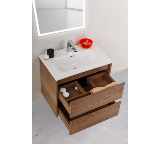 Подвесная база под раковину BelBagno KRAFT Rovere Tabacco 39-800/390-2C-SO-RT