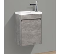 Подвесная база под раковину BelBagno PIETRA MINI Stucco Cemento левая PIETRA MINI-400-1A-SO-SCM-L