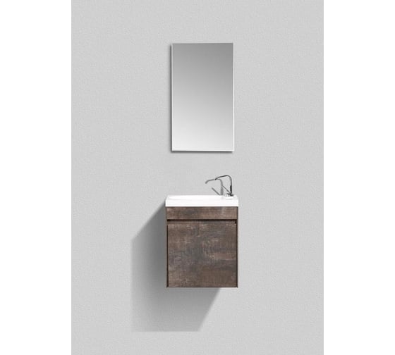 Подвесная база под раковину BelBagno PIETRA MINI Stone правая PIETRA MINI-460-1A-SO-PT-R