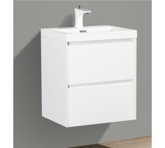 Тумба с раковиной belbagno pietra mini 40 l bianco lucido