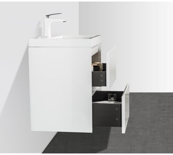Подвесная база под раковину BelBagno PIETRA MINI Bianco Lucido PIETRA MINI-500-2C-SO-BL