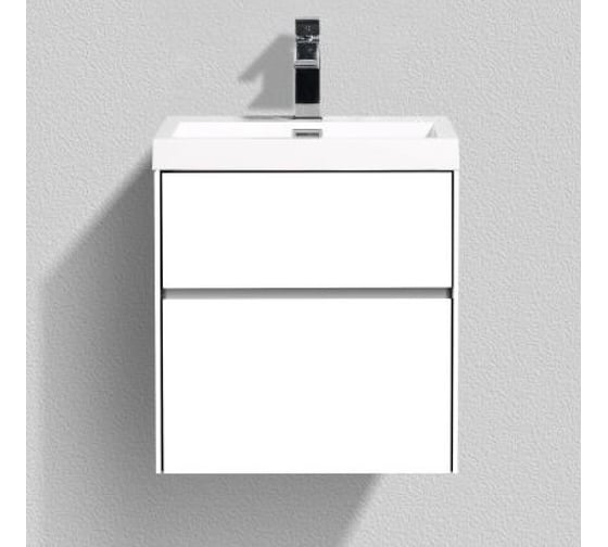 Тумба с раковиной belbagno pietra mini 40 l bianco lucido