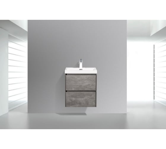 Подвесная база под раковину BelBagno PIETRA MINI Stucco Cemento PIETRA MINI-500AS-2C-SO-SCM