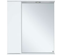 Зеркало-шкаф Misty Лира-50 с 1 шкафом, левый, белая эмаль П-Лир04050-013Л
