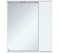Зеркало-шкаф Misty Лира-60 с 1 шкафом, правый, белая эмаль П-Лир04060-013П
