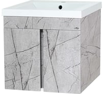 Подвесная тумба Misty Торос-100 прямая, серый мрамор П-Тор0100-011