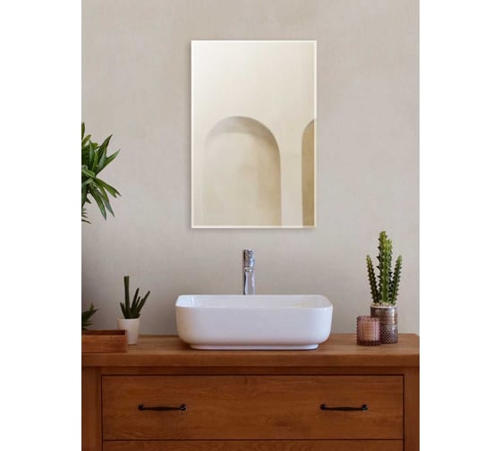 Зеркало DQ Гессен Гёте Hessen Goethe без полки 40х60 фацет DQMHES4060NF