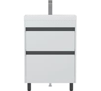 Тумба Corozo Некст 60 Z2, белая матовая, Classica Slim 60 / Азур Slim 60, антрацит SD-00002113