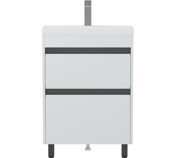 Тумба Corozo Некст 60 Z2, белая матовая, Classica Slim 60 / Азур Slim 60, антрацит SD-00002113