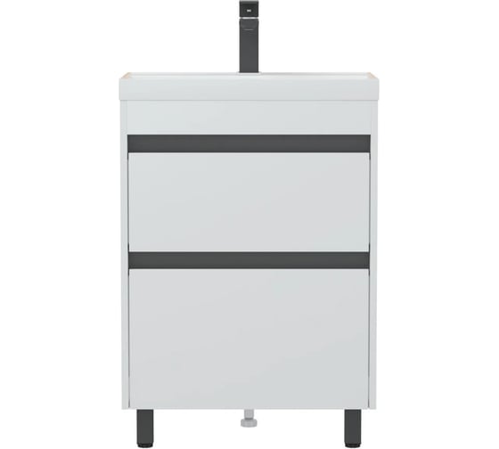 Тумба Corozo Некст 60 Z2, белая матовая, Classica Slim 60 / Азур Slim 60, антрацит SD-00002113