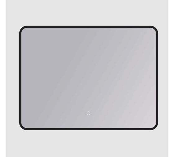 Зеркало с подсветкой DQ Гамбург Hamburg 100x80 см, черное DQMHAM10080BLK