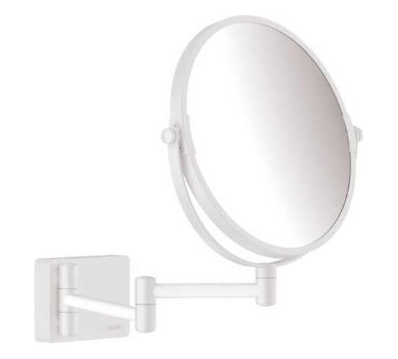 Зеркало для бритья Hansgrohe AddStoris матовый белый 41791700