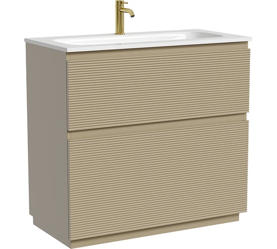 Тумба напольная Sancos Folk Floor 890x445x850 мм, 2 ящика с доводчиками, капучино FL90FCP
