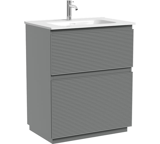 Тумба напольная Sancos Folk Floor 690x445x850 мм, 2 ящика с доводчиками, Ergraut Soft FL70FES