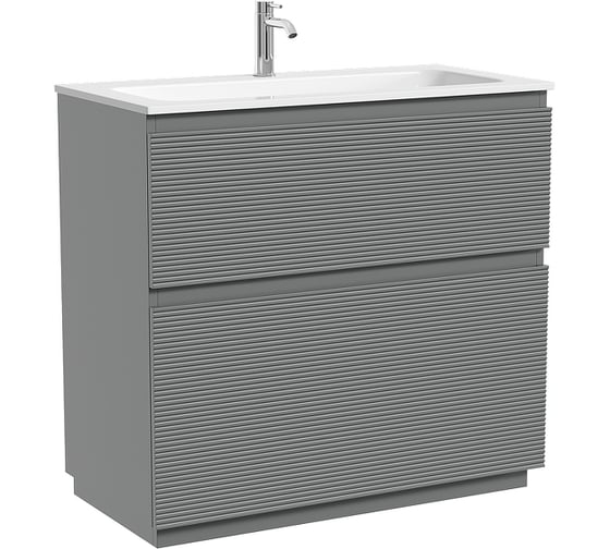 Тумба напольная Sancos Folk Floor 890x445x850 мм, 2 ящика с доводчиками, Ergraut Soft FL90FES