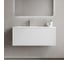Тумба подвесная Sancos Snob R 1.0 995x445x406 мм, 1 ящик с доводчиками, Bianco SNR1.0100LW 4