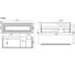 Тумба подвесная правая Sancos Very 1195x445x406 мм, 1 ящик с доводчиками, Bianco VR120RW 6
