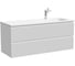 Тумба подвесная правая Sancos Snob R 1195x445x500 мм, 2 ящика с доводчиками, Bianco SNR120RW 1