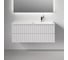 Тумба подвесная правая Sancos Snob R 1195x445x500 мм, 2 ящика с доводчиками, Bianco SNR120RW 4