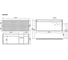 Тумба подвесная правая Sancos Snob R 1195x445x500 мм, 2 ящика с доводчиками, Bianco SNR120RW 6