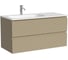 Тумба подвесная левая Sancos Folk 995x445x500 мм, 2 ящика с доводчиками, капучино FL100LCP 1