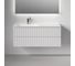 Тумба подвесная левая Sancos Snob R 1195x445x500 мм, 2 ящика с доводчиками Bianco SNR120LW 4