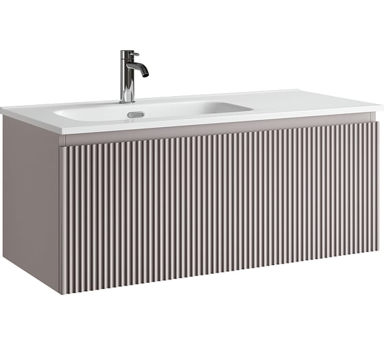 Тумба подвесная Sancos Snob R 1.0 995x445x406 мм, 1 ящик с доводчиками Doha Soft SNR1.0100LSM