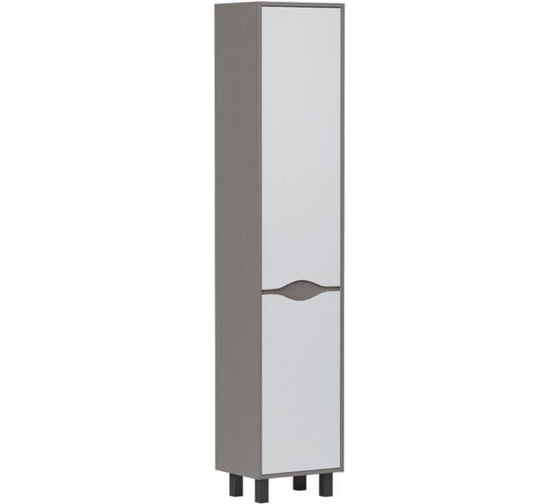 Пенал напольный EQUIL Smile 40 см, лен антрацит, графит pnSMILE40-04
