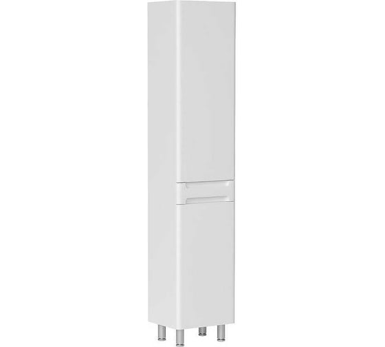 Пенал напольный с корзиной EQUIL Nice 40 см, белый pnNICE40.KZ-05