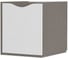 Тумба под столешницу подвесная EQUIL Smile 40 см, 1 дверь, правая, белый, лен антрацит, для столешницы 100L или 120L tpSMILE40.1D.R-04 2