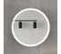 Шкаф зеркальный подвесной с LED-подсветкой EQUIL Smile D700 графит софт szSMILE.D700 3