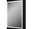Зеркальный шкаф Bauedge Bau Elite 60х80 Black Edition Soft touch, LED, сенсор, черный оборачиваемый BR6080 1