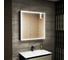 Зеркало-шкаф Bauedge Bau Elite 80х80 Black Edition Soft touch, LED, сенсор, розетка, черный оборачиваемый BR8080 1