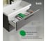 Тумба подвесная IDDIS 80 см, серый, Слайд Икс (Slide X),, подходит умыв. 4518000i28 SLX80G0i95 3