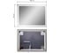 Зеркало с подсветкой DQ Франкфурт Frankfurt Лайт 80x60 см DQMFRA8060LT 2
