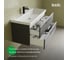 Тумба подвесная IDDIS Слайд Икс (Slide X), 100 см, серый, подходит для умывальника 4511000i28 SLX10G0i95 2